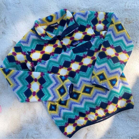 Patagonia Timber Twist Synchilla Snap-T Fleece Pullover Sz. S - Picture 1 of 7